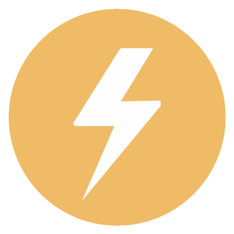 A lightning symbol